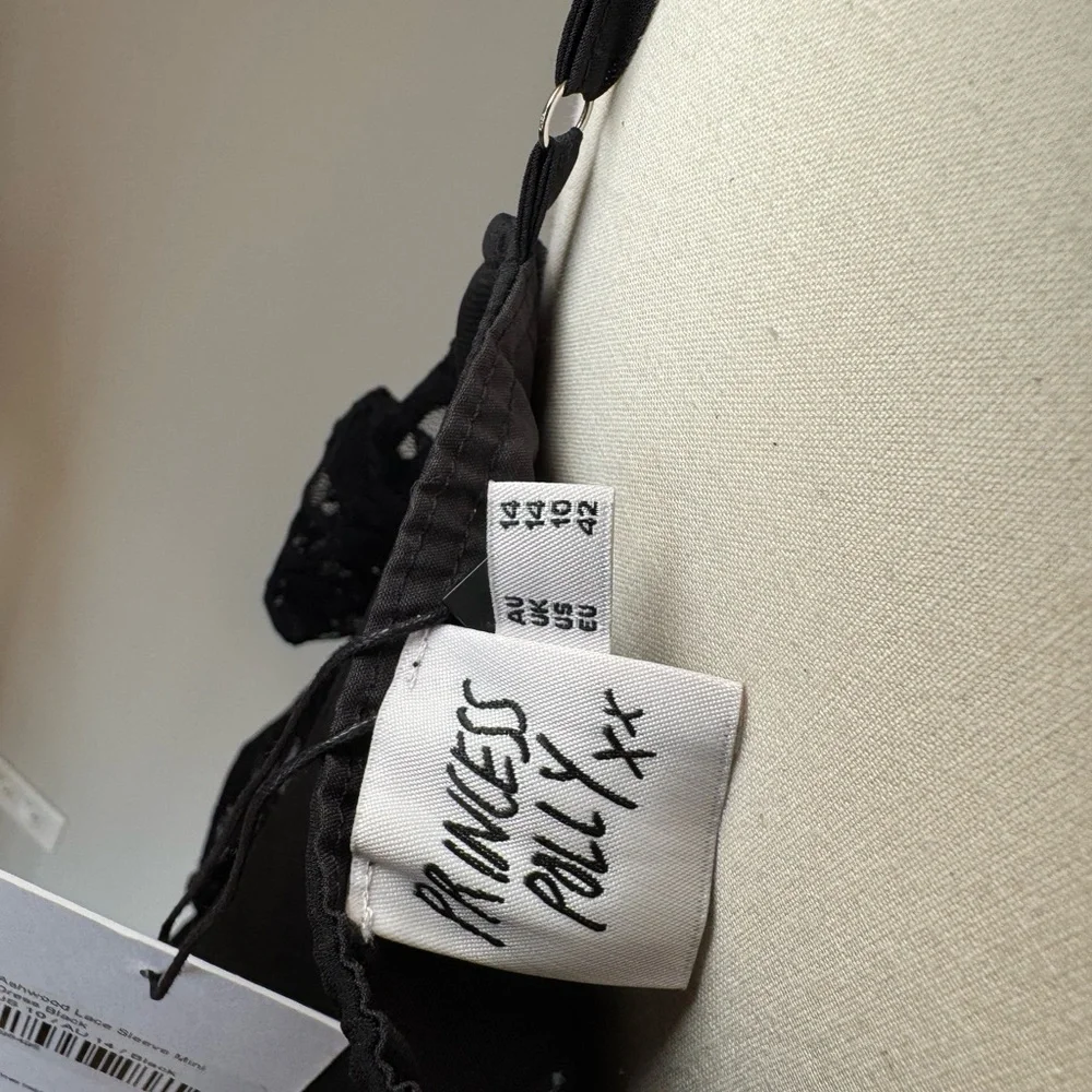 Princess Polly Black Lace Sleeve Dress - Picture 7 of 10